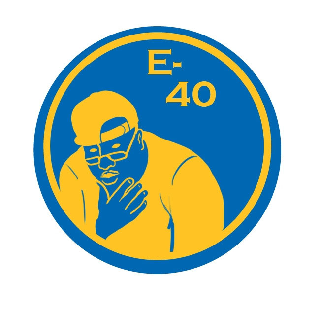 Golden State Warriors E-40 Logo DIY iron on transfer (heat transfer)
